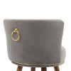 COOLMORE Counter Height Bar Stools Set of 2 for Kitchen Counter Solid Wood Legs with a fixed height of 360 degrees