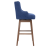 COOLMORE Bar Stools Set of 2 Counter Height Chairs with Footrest for Kitchen