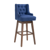 COOLMORE Bar Stools Set of 2 Counter Height Chairs with Footrest for Kitchen