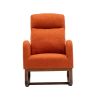 COOLMORE Rocking Chair, Modern Glider Chair, Recliner Armchair with Wood Legs and Side Pocket