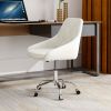 Modern velvet fabric with chrome legs living room furniture dining chair, soft and comfortable, lift adjustment, free movement convenient