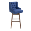 COOLMORE Bar Stools Set of 2 Counter Height Chairs with Footrest for Kitchen